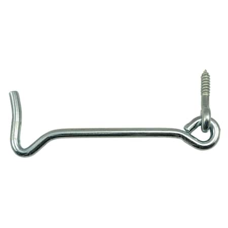 Midwest Fastener 3/16" x 4" Zinc Plated Steel Gate Hooks 25PK 52426